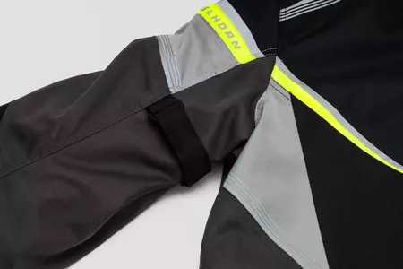 Rebelhorn Spark tekstilna motoristička jakna, crna, siva i žuta fluo 3XL-6