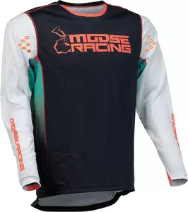 Moose Racing cross enduro bluză de trening Agroid alb și negru L