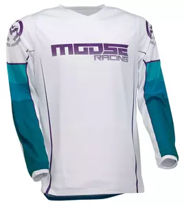 Moose Racing Qualifier cross enduro mikina bielo-modrá XL