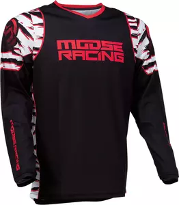 Moose Racing Qualifier piros/fekete cross enduro pulóver 5XL