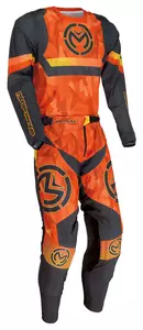 Moose Racing Sahara camisola de enduro cruzado preta e laranja S-3