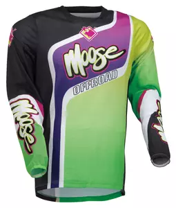Moose Racing Sahara grøn-lilla cross enduro-sweatshirt 2XL - 2910-7232