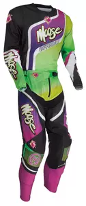 Moose Racing Sahara camisola de enduro cruzado verde-púrpura 2XL-3