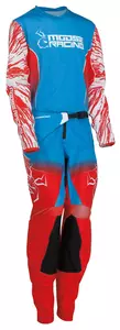 Moose Racing Agroid blå/rød cross enduro-sweatshirt til unge L-3