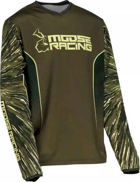 Moose Racing Agroid cross enduro majica za mlade maslinasto zelena L - 2912-2279