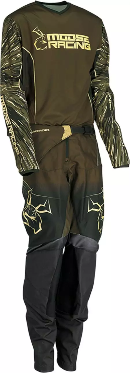 Moose Racing Agroid olivgrün Jugend Cross Enduro Sweatshirt XS-3