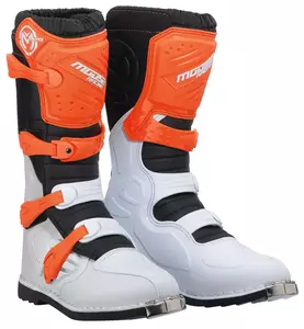 Moose Racing Qualifier MX motociklininko batai baltos ir oranžinės spalvos 10 - 3410-2620