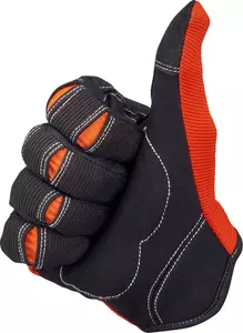 Biltwell Moto Motorradhandschuhe schwarz und orange L-7