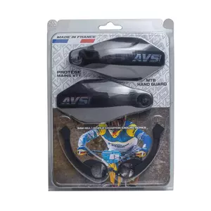 AVS Racing protecções de mão para bicicletas em alumínio preto-2