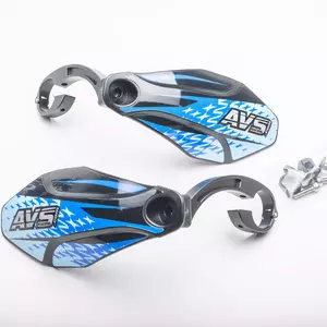 "AVS Racing" dviračių rankenų apsaugos alu mėlynos spalvos - PM105-12