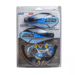 AVS Racing protecções de mão para bicicletas em alumínio azul-2