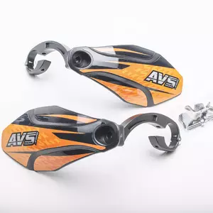 "AVS Racing" dviračių rankenų apsaugos alu oranžinės spalvos - PM105-14