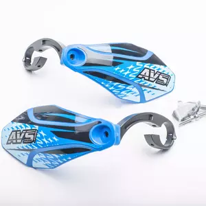 "AVS Racing" dviračių rankenų apsaugos alu mėlynos spalvos - PM112-15