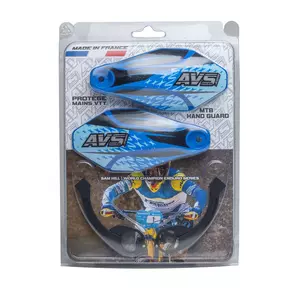 AVS Racing biciclete cu protecții de mână alu albastru-2