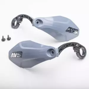Handbary osłony dłoni AVS Racing rowerowe alu szare - PM105-18