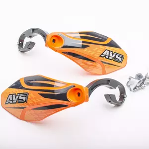 "AVS Racing" dviračių rankenų apsaugos alu oranžinės spalvos - PM110-02