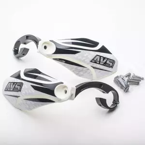 AVS Racing kerékpár kézvédő alu fehér - PM101-11