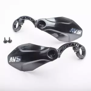 Handbary osłony dłoni AVS Racing rowerowe tworzywo czarne