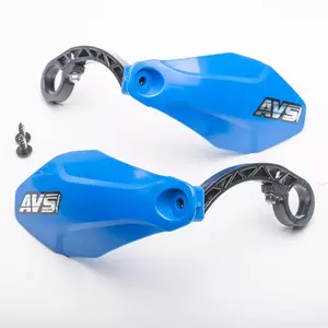 Handbary osłony dłoni AVS Racing rowerowe tworzywo niebieskie - PM113