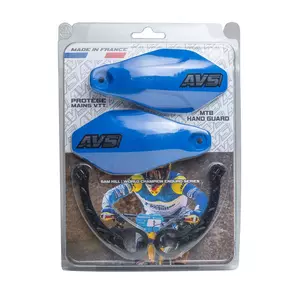 Handbary osłony dłoni AVS Racing rowerowe tworzywo niebieskie-2