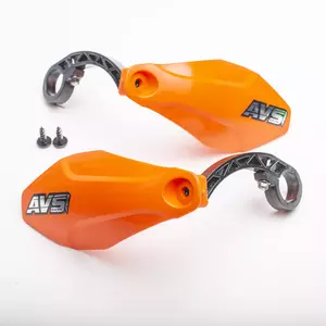 Χειρολαβές AVS Racing χειρολαβές ποδηλάτου πορτοκαλί πλαστικό - PM111