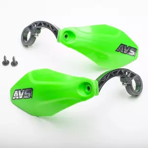 Handbary osłony dłoni AVS Racing rowerowe tworzywo zielone - PM103