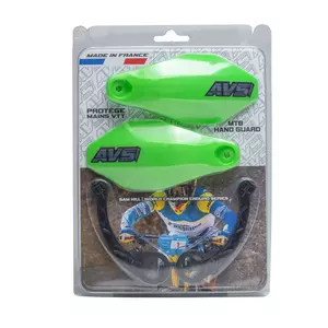 Chrániče rúk AVS Racing chrániče rúk na bicykel zelený plast-2