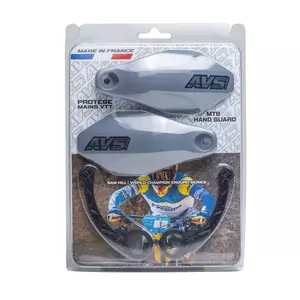 AVS Racing velosipēdu roku aizsargi pelēka plastmasa - PM114