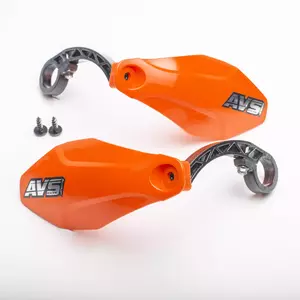 Handbary osłony dłoni AVS Racing rowerowe tworzywo pomarańczowe - PM110