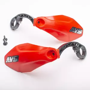 AVS Racing kerékpár kézvédők műanyag piros - PM107