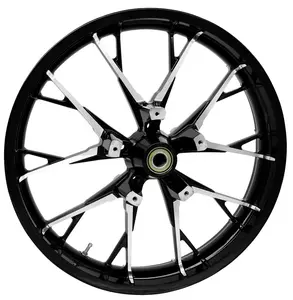 "Coastal Moto Marlin" priekinis aliuminio ratas 21 colis, juodas chromas - 3D-MAR213BC07