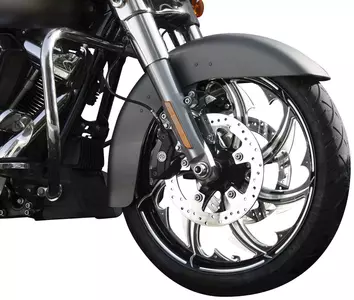 Predné kované hliníkové koleso Coastal Moto Fury ABS 21 palcov čierny chróm-2