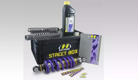 Zestaw sprężyn zawieszenia przód oraz amortyzator tył Streetbox Hyperpro - SB-HO12-0AB