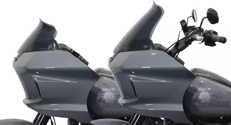 "Klock Werks Flare" tamsių dūmų motociklo priekinis stiklas-3