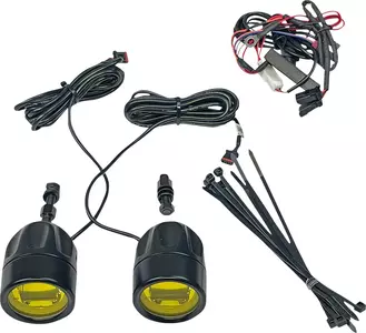 Światła przeciwmgielne ProBeam® LED Halo lightbar Custom Dynamics żółte chrom-3