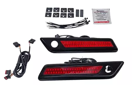 Luces de iluminación de los asientos Custom Dynamics negro/rojo-2