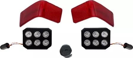Luci posteriori del bagagliaio a LED Dynamics personalizzate, rosse - CD-TP-13-R