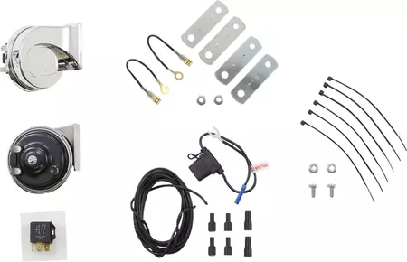 Kit de buzina eléctrica cromada Rivco Products - EH500K