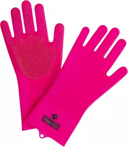 Muc-Off silikonové mycí rukavice růžové M - 20405