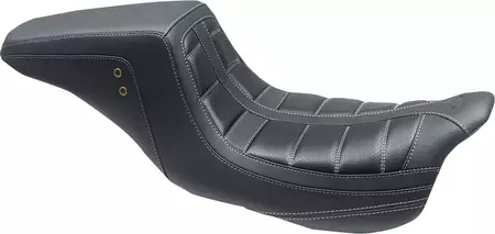 Mustang Vinyl 2-Up Tuck And Roll Squareback Seat zwart/wit - 75239GM