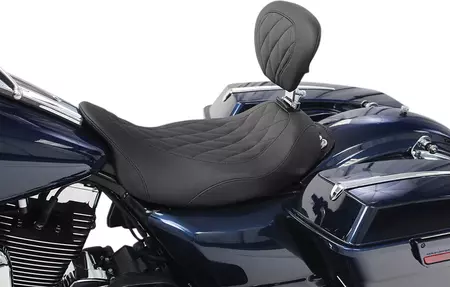 Siedzenie Mustang Synthetic Leather Diamond Tripper czarne - 79725