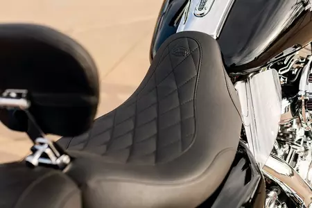Mustang scaun Diamond Tripper din piele sintetică negru-5