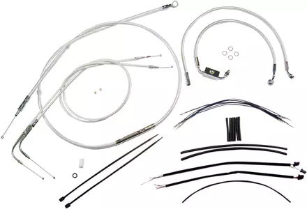 Cablu de direcție Magnum cromat și set de cabluri-5