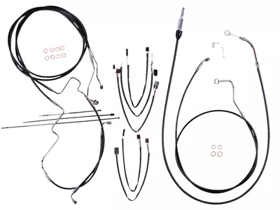 Cablu de direcție și set de cabluri Magnum XR negru/cromatic - 4891192