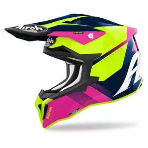 Airoh Strycker Blazer Blau/Pink Gloss XXL Enduro Motorradhelm-1