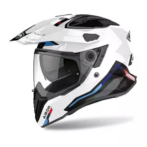 Motocyklová enduro přilba Airoh Commander Factor White Gloss XL-1