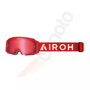 Airoh Blast XR1 Red Matt Motorradbrille Blau verspiegelte Scheibe (1 Scheibe enthalten)-2