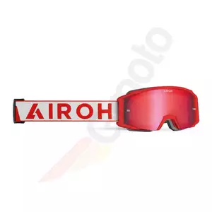 Gafas de moto Airoh Blast XR1 Rojo Mate Lente azul espejada (1 lente incluida)-3