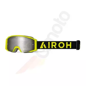Airoh Blast XR1 Yellow Matt motorbril zilver gespiegelde lens (1 lens inbegrepen)-3