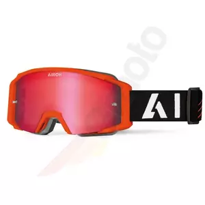 Airoh Blast XR1 Orange Matt Motorradbrille Rot Verspiegeltes Glas (1 Glas enthalten)-1
